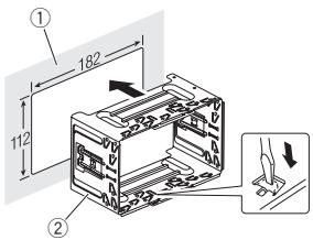 PIONEER FHX-700BT - Installation mit Halterung - 1