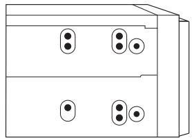 PIONEER FHX-700BT - - Fijar la unidad al soporte de montaje de radio de fábrica. - 1