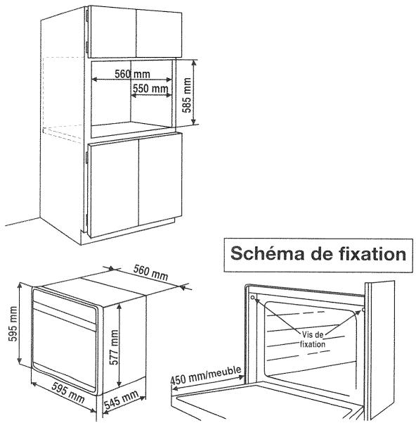 SAUTER 4381CP2 - Comment encastrer votre four ? - 1