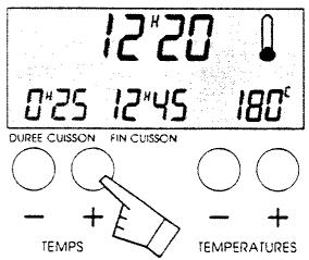 SAUTER 4881MP - Faire une cuisson pendant une durée définie - 7