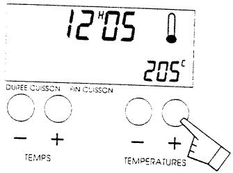 SAUTER 4881MP - Ajuster la température de cuisson - 4