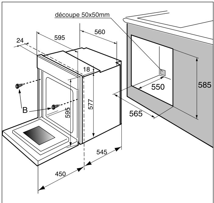 SAUTER MPF10X - Comment encastrer votre four - 2