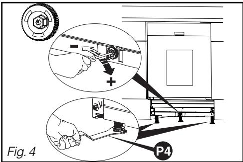 SAUTER SVH72XF1 - - MISE A NIVEAU PAR LE REGLAGE DES PIEDS - 1