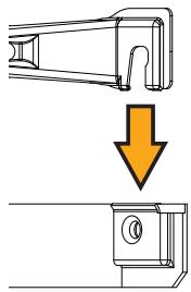 SAUTER ESSENTIEL 75 L - Bevestigingsplaat voor het snel monteren van verticale wandmodellen - 1