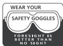 RYOBI EMS-2026SCL - WARNING - 1