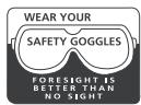 RYOBI EMS-2026SCL - WARNING - 1