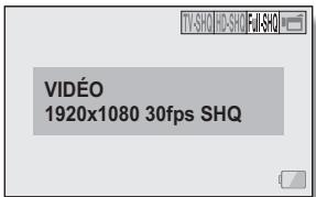 TOSHIBA CAMILEO BW10 - Pour modifier les paramètres video - 1