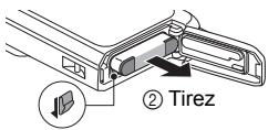 TOSHIBA CAMILEO BW10 - Installation du bloc-pile et de la carte - 4