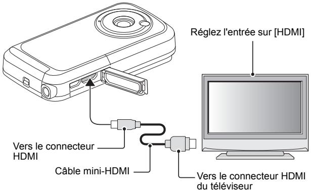 TOSHIBA CAMILEO BW10 - Connexion au connecteur HDMI - 1