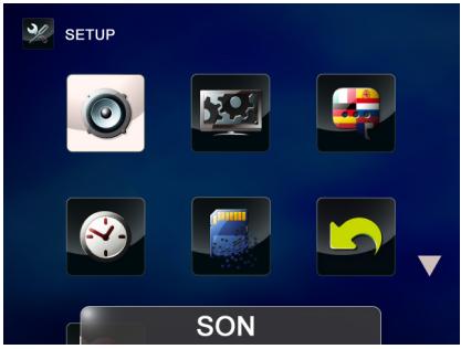 TOSHIBA CAMILEO P20 - Menu configuration - 1