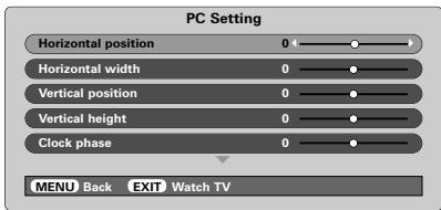 TOSHIBA 52WM48 - Picture position - 2