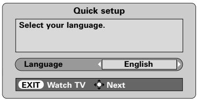 TOSHIBA 52WM48 - Réglage du téléviseur à l'aide du réglage rapide, attribution de programmes - 1