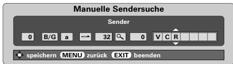 TOSHIBA 52WM48 - Manuelle Sendereinstellung Fortsetzung Überspringen von Programmen - 1