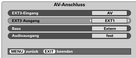 TOSHIBA 52WM48 - AuswahldesAUSGANGSsignals fur SCART3 - 1