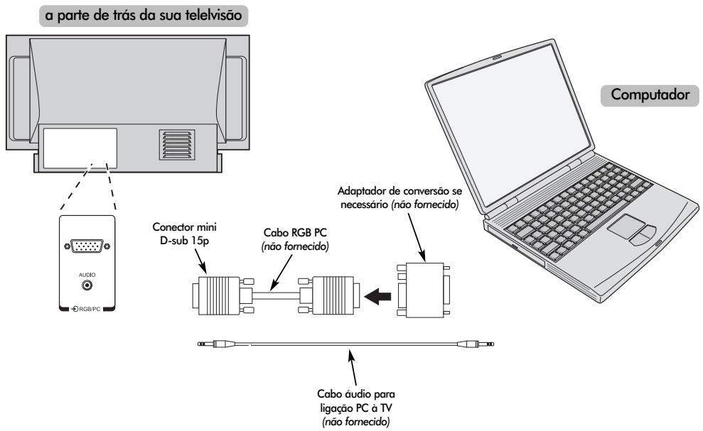 TOSHIBA 52WM48 - Ligar umcomputador - 1