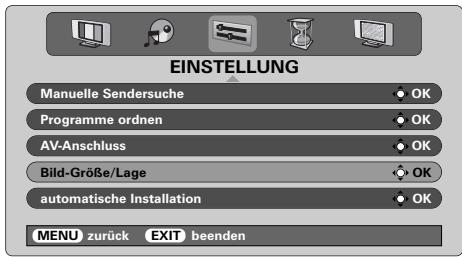 TOSHIBA 52WM48 - Bildposition - 1