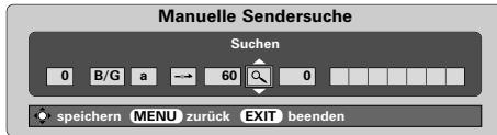 TOSHIBA 52WM48 - Manuelle Sendereinstellung - 5