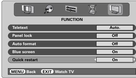 TOSHIBA 52WM48 - Quick restart - 1