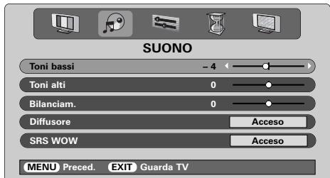 TOSHIBA 52WM48 - Toni bassi, Toni alte e Bilanciamento - 1