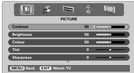 TOSHIBA 52WM48 - Picture preferences - 2
