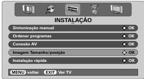 TOSHIBA 52WM48 - Posicao da imagem - 1