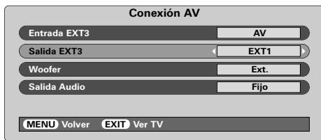 TOSHIBA 52WM48 - Selección de la postal de SALIDA para SCART 3 - 1
