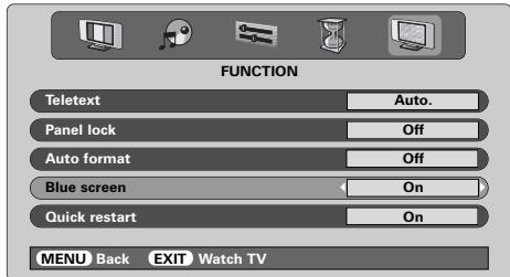 TOSHIBA 52WM48 - Blue screen - 1