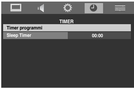 TOSHIBA REGZA AV550 DIGITAL - Premere Ⓜe < o > per selezionare il menu TIMER. - 1