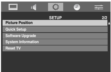 TOSHIBA REGZA AV550 DIGITAL - Picture Position - 1