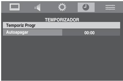 TOSHIBA REGZA AV550 DIGITAL - Pulse Ⓜ y < o > para seleccionar el menú TEMPORIZADOR. - 1