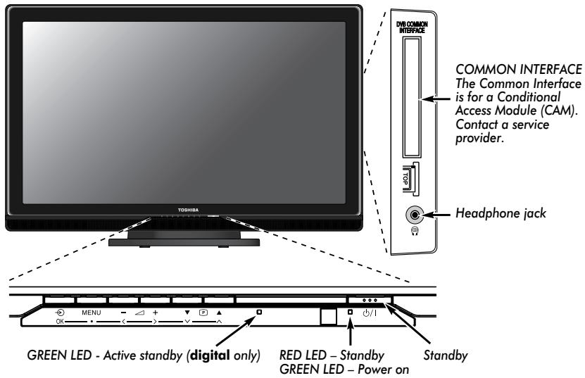 TOSHIBA REGZA AV550 DIGITAL - Using the controls - 1