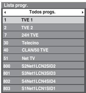 TOSHIBA REGZA AV550 DIGITAL - Listas de programas favoritos - 1