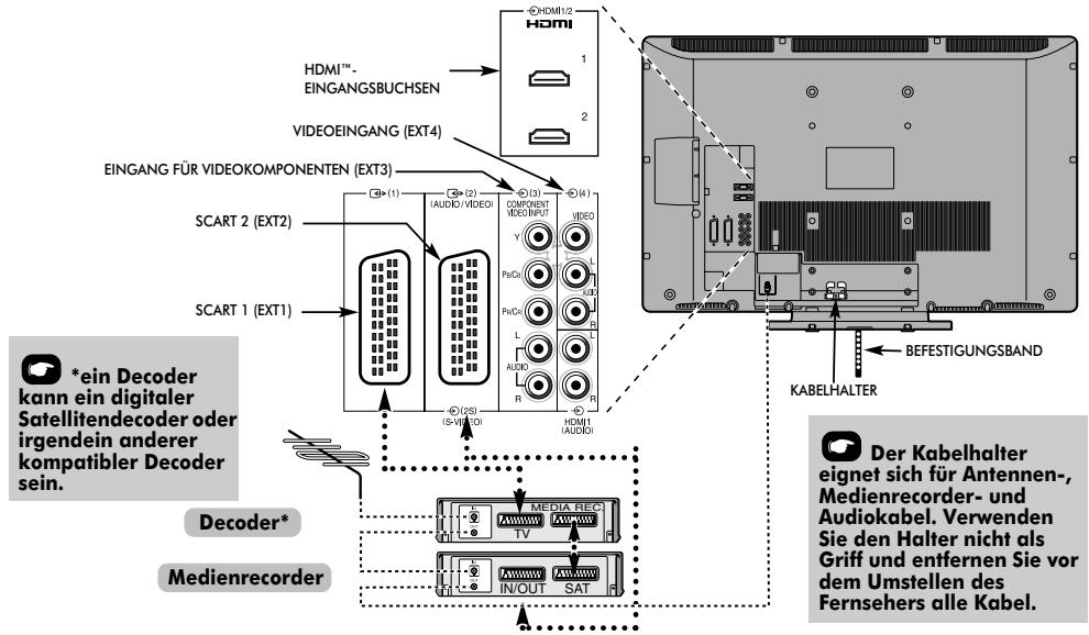 TOSHIBA REGZA AV550 DIGITAL - Anschluss externer Geräte - 1
