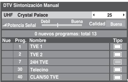 TOSHIBA REGZA AV550 DIGITAL - DTV Sintonización Manual - 1