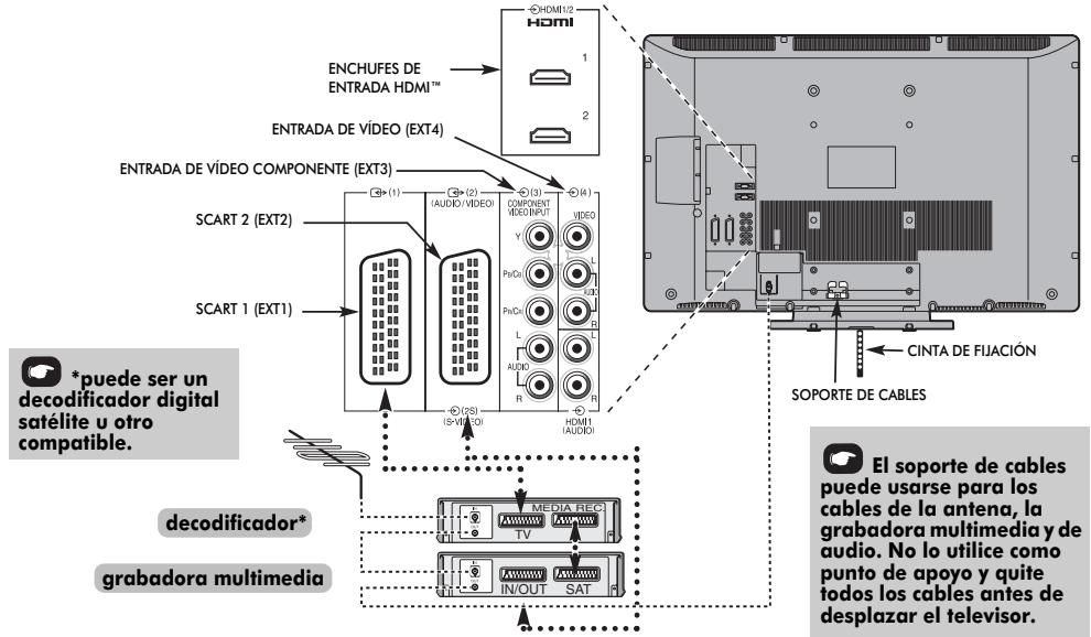 TOSHIBA REGZA AV550 DIGITAL - Conexión de equipos externos - 1