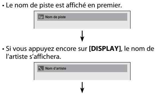 TOSHIBA D-R7 - Informations sur les balises MP3/WMA - 1