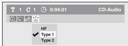 T 1 C 1 0:04:01 CD-Audio HF ✓ Type 1 Type 2