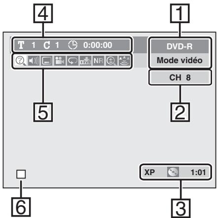 TOSHIBA D-RW2 - Menu d'affichage - 1