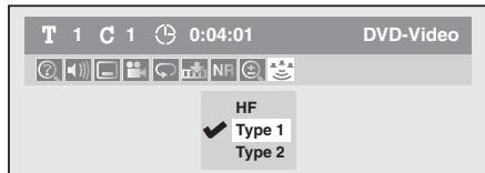 T 1 C 1 0:04:01 DVD-Video HF ✓ Type 1 Type 2