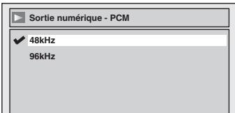 Sortie numérique - PCM ✓ 48kHz 96kHz
