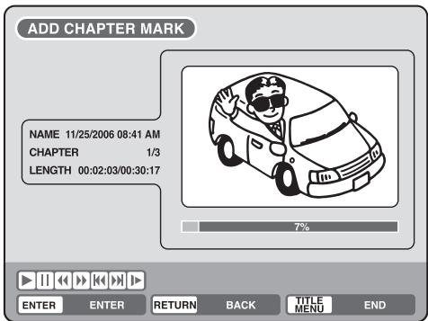 TOSHIBA D-VR5 - Ajout d'une marque de chapitre - 5