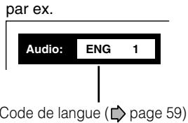 par ex. Audio: ENG 1 Code de langue (→ page 59)