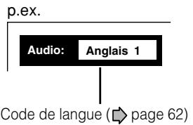 TOSHIBA HD-XE1 - Appuyez sur AUDIO pendant la lecture. - 1