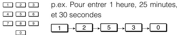 TOSHIBA HD-XE1 - Appuyez sur les touches numériques pour entrer l'emplacement du temps désiré sur le disque. - 1