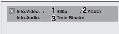 Info.Vidéo. : 1 480p /2 YCbCr Info.Audio. : 3 Train Binaire