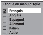 TOSHIBA RDXV-50 - Langue du menu disque (Par défaut: Français) (DVD uniquement) - 1
