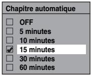 TOSHIBA RDXV-50 - Réglage du chapitrage automatique - 3
