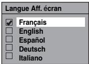 TOSHIBA RDXV-50 - Langue Aff. écran (Par défaut: Français) - 1