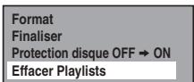 TOSHIBA RDXV-50 - Effacement de toutes les Playlists - 2