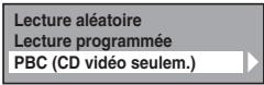 TOSHIBA RDXV-50 - Annuler et rappeler la fonction PBC - 2